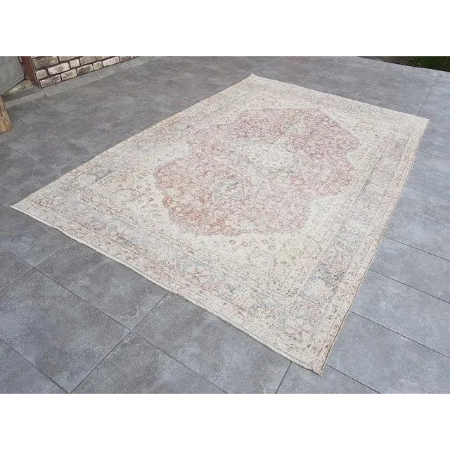 1960s Handknotted Floor Area Carpet For Sale - Image 9 of 9