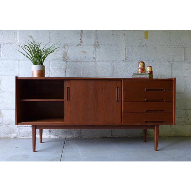 MidCentury Modern Style Credenza Media Stand Chairish
