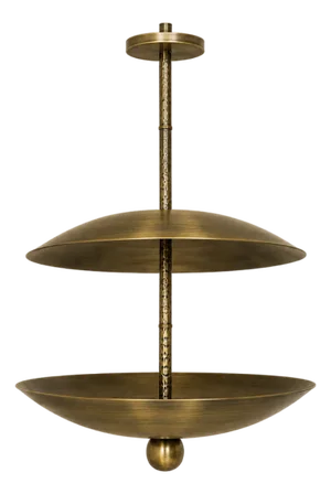 Handmade Brass Chandelier, Mid Century Modern Ceiling Light, Vintage Stilnovo Pendant Lamp, Dining Room Light, Statement Ceiling Fixture 28x30