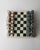 Vintage Marble Chess Set in Green and Beige Stone Chess, 1970s, Set of 33 For Sale - Image 3 of 17