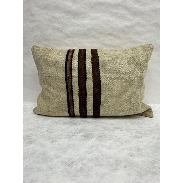 Turkish Hemp Pillow Cushion Natural Beige Brown Pillow Cushion Cover 16" x 24" #30156 Enhance your home decor with our...