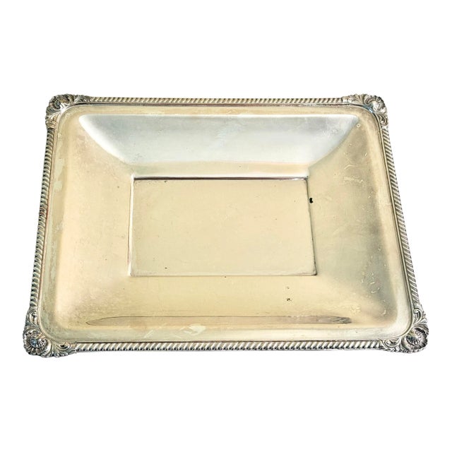 Vintage Friedman Silver Company Silverplate Tray For Sale
