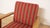 Olive Danish Teak and Oak Lounge Chair with Red and Green Striped Fabric, 1960s For Sale - Image 8 of 18