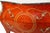 Red 1970s Louis XV–Style Mahogany Bombé Commode With Marble Top and Gilt Mounts For Sale - Image 8 of 11
