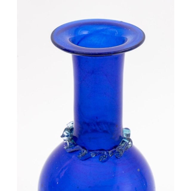 Contemporary Murano Cobalt Blue Art Glass Articles, 4 For Sale - Image 3 of 12