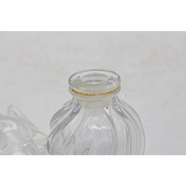 Glass Circa 1950-1960s Love Birds Glass Perfume Bottle by Lalique For Sale - Image 7 of 8