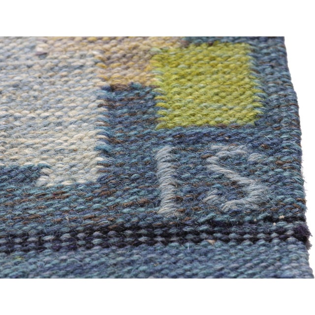 Ingegerd Silow Vintage Swedish Rollakan Rug, 04'07 X 06'08 For Sale In Dallas - Image 6 of 11