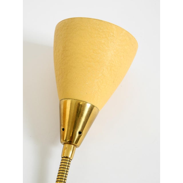 Mid-Century Modern Brass Wall Lamp with Gooseneck and Double Shade by Cosack Leuchten, 1950s For Sale - Image 14 of 18