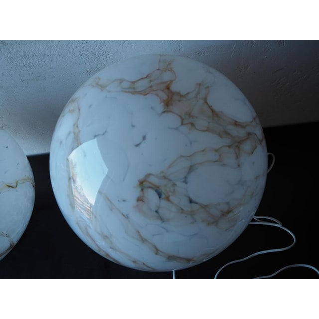 Mid-Century Glass Table Lamp, Czechoslovakia, 1980 For Sale - Image 6 of 15