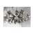Purple Brunish-Silver Florentine Wrought Iron Chandelier by Simoeng For Sale - Image 8 of 10