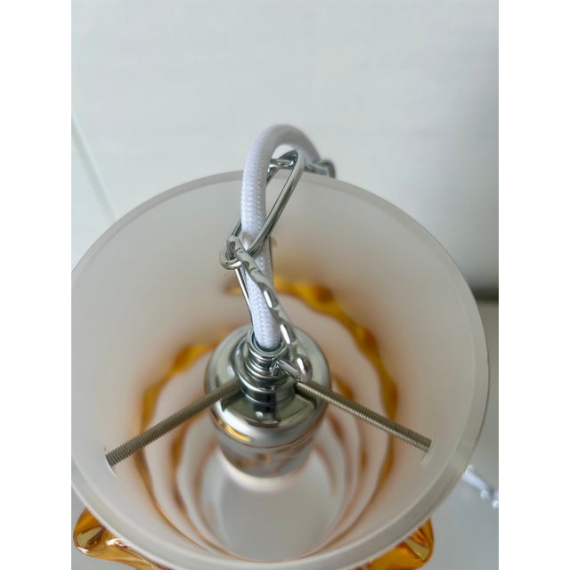 Mid-Century Modern Murano Glass Pendant Lamp, 1997 For Sale - Image 3 of 6