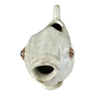Vintage Chinese Export Stoneware Koi Planter For Sale