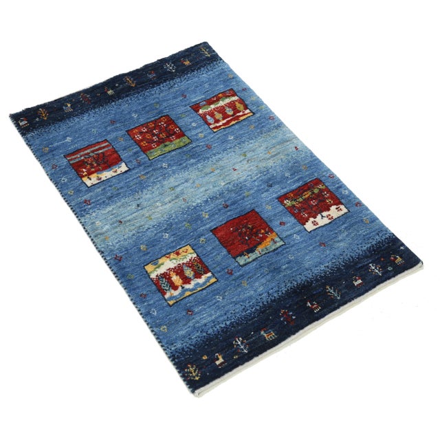 Traditional Pasargad Hand Knotted Gabbeh Rug For Sale - Image 3 of 4