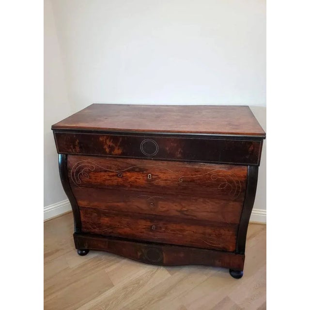 19th Century Spanish Rosewood Bombe Commode For Sale - Image 4 of 11