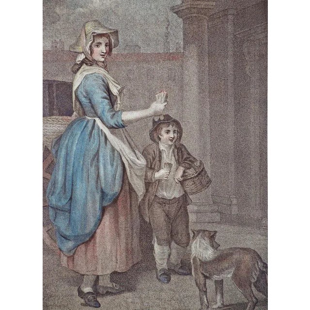 A beautifully preserved early 19th-century hand-colored engraving from the celebrated Cries of London series, originally...