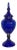 Late 20th Century Cobalt Blue Glass Apothecary Jar For Sale