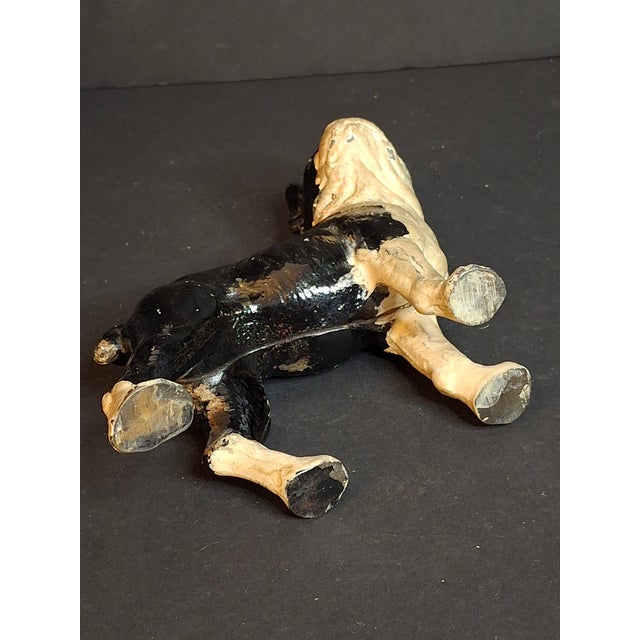 Antique Vindex Toys Cast Iron Boston Terrier Still Bank 1931 Dog Coin Penny Bank For Sale - Image 11 of 15