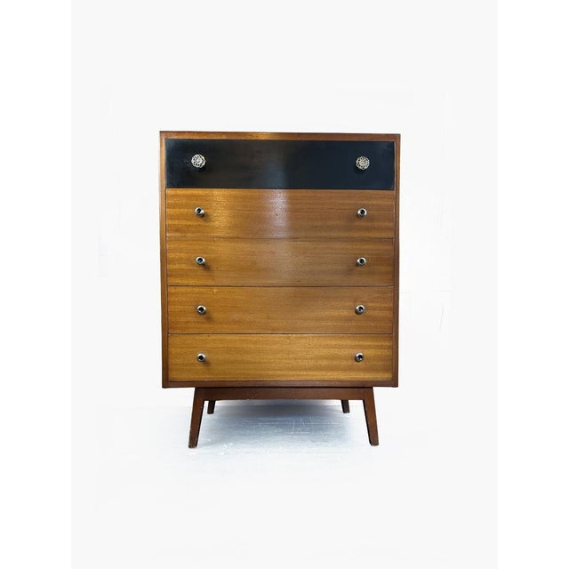 Vintage Tallboy Chest of Five from Lebus, 1950s For Sale - Image 17 of 17