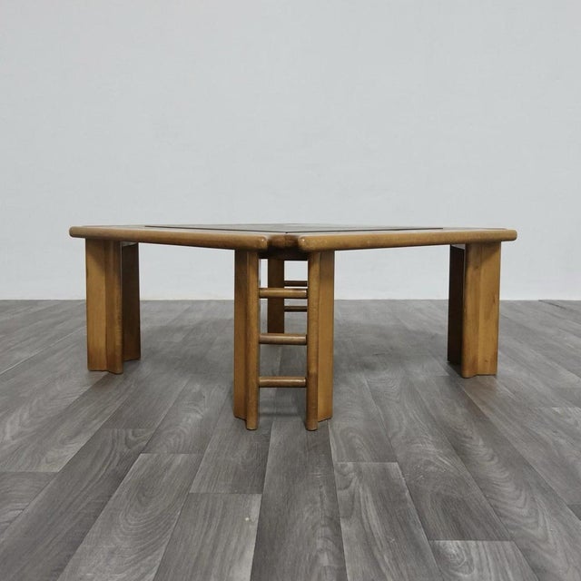 Low Mid-Century Coffee Table attributed to Afra and Tobia Scarpa, 1960s For Sale - Image 3 of 16