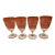 Vintage 1920 Etched 8-Ounce Crystal Stemware- Set of 4 For Sale