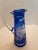 1960s 1960s Blue Crystal Pitcher With Striking Deep Cut Design, Made in Poland For Sale - Image 5 of 9
