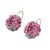 Agate Peony Large Earrings 14k Gold Hook, A Pair For Sale - Image 4 of 9