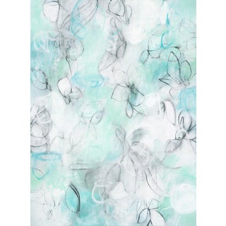 Float No.11 - Layered Abstract Gestural Drawing on Paper in Soft Neutrals For Sale