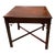 1980s End Table Chippendale Style Solid Wood Side Table With Ornate Sides For Sale