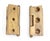 Pair of Vintage 3.5 X 4 In. Brass Offset Bifold Door Hinges For Sale - Image 4 of 4