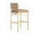 Modern Arteriors Home Laney Brown Suede Bar Stool For Sale - Image 3 of 8