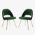 Original Saarinen Executive Armless Chairs in Emerald Velvet, Custom Gold Edition - Set of 6 For Sale In New York - Image 6 of 10