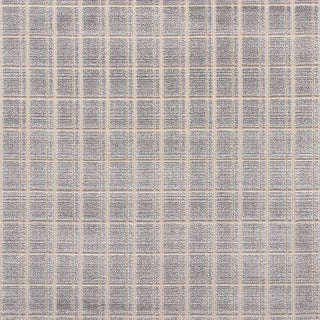 Schumacher X David Oliver Otto Velvet Fabric in Pewter For Sale