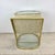 Vintage Hollywood Regency Brass & Glass Magazine Rack Side Table For Sale - Image 16 of 18