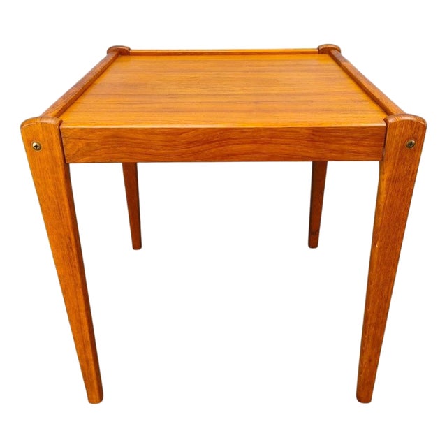Mid-Century Danish Teak Side Table, 1960s For Sale