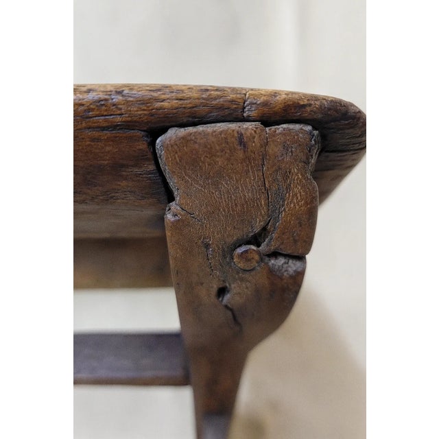 Antique Primitive Handcrafted Folding Wooden Bible Stand — 19th Century For Sale - Image 12 of 12