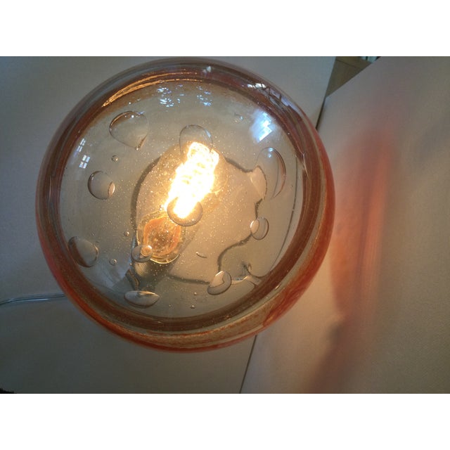 Internal Galaxy Lamp in Blown Glass by Florea Silviu For Sale - Image 4 of 8