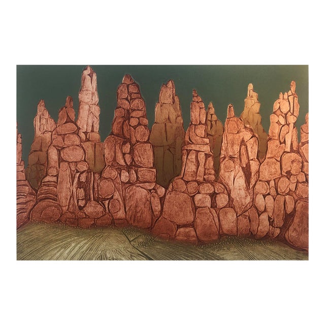 1960s John Ross Collagraph For Sale