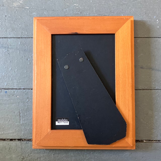 Abstract 1980’s Original Vintage Wayne Cunningham Small Abstract Ink Drawing Tabletop Frame For Sale - Image 3 of 3