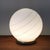 Mid-Century Modern Vintage Hollywood Regency Glass Globe Table Lamp from Massive, Belgium For Sale - Image 3 of 4