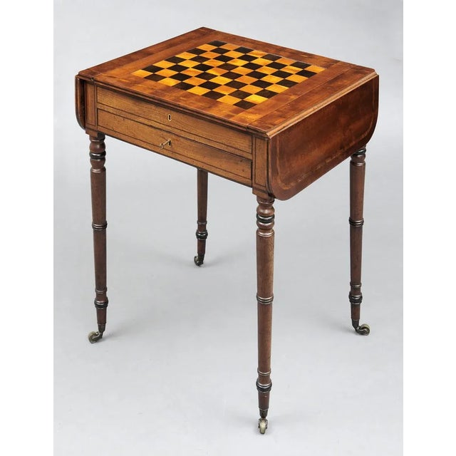 English Antique Regency Games Table For Sale - Image 11 of 11