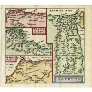 Antique Map of North Africa from Aeg, 1672 For Sale