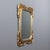 Gilded Wood Mirror with Faux Silver and Gold Leaf Finish For Sale - Image 3 of 9