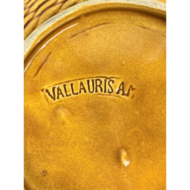 Ceramic Vintage Majolica Plate For Sale - Image 7 of 8