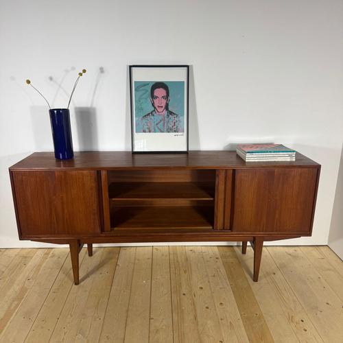 Brown Mid-Century Modern Sideboard in Teak, Denmark, 1960s For Sale - Image 8 of 10