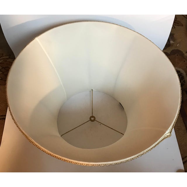 Large Bradburn Gallery Stretched Shantung Silk Bell Shaped Lamp Shade