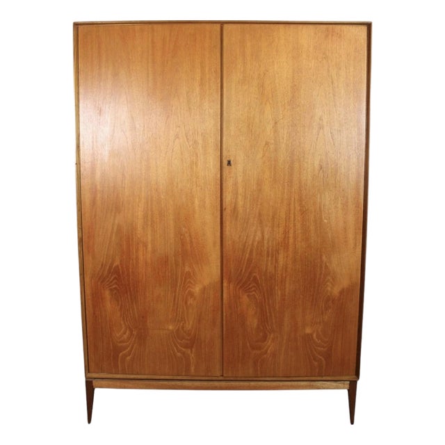 Mid-Century Teak Armoire by McIntosh Furniture For Sale