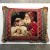 Vintage Santa With Dolls Needlepoint Pillow For Sale - Image 11 of 11