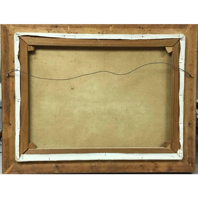 Blue Framed Painting: Michael Lemmermeyer (American, 1891-1970). For Sale - Image 8 of 10