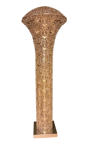 Steel & Crystal Exclamation Arabesque Da Terra Lamp from Vgnewtrend