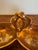Gold American Mid-Century Stangl Three Bowl Candy Dish For Sale - Image 8 of 8